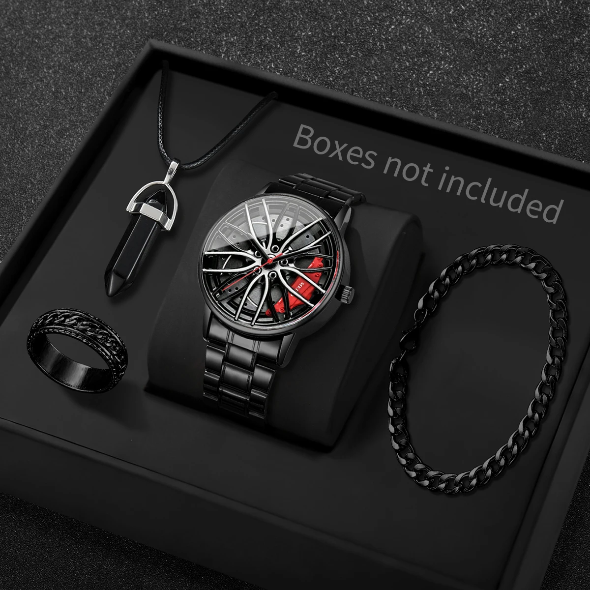 Jewelry Watches Luxury - 4-delige set modieuze 3D autowiel wijzerplaat