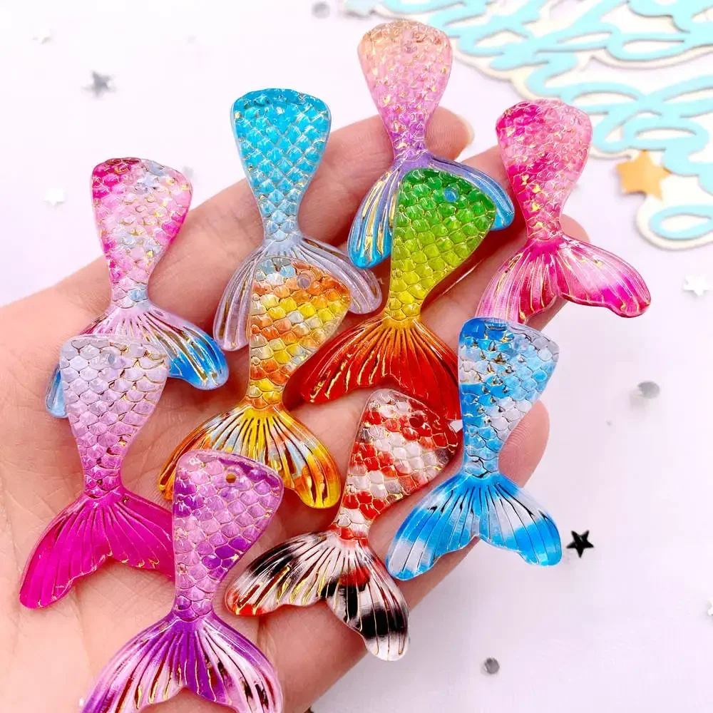 Paradise Jewelry & Watches Llc Miami - 10 stuks glitter kleurrijke hars zeemeerminstaart