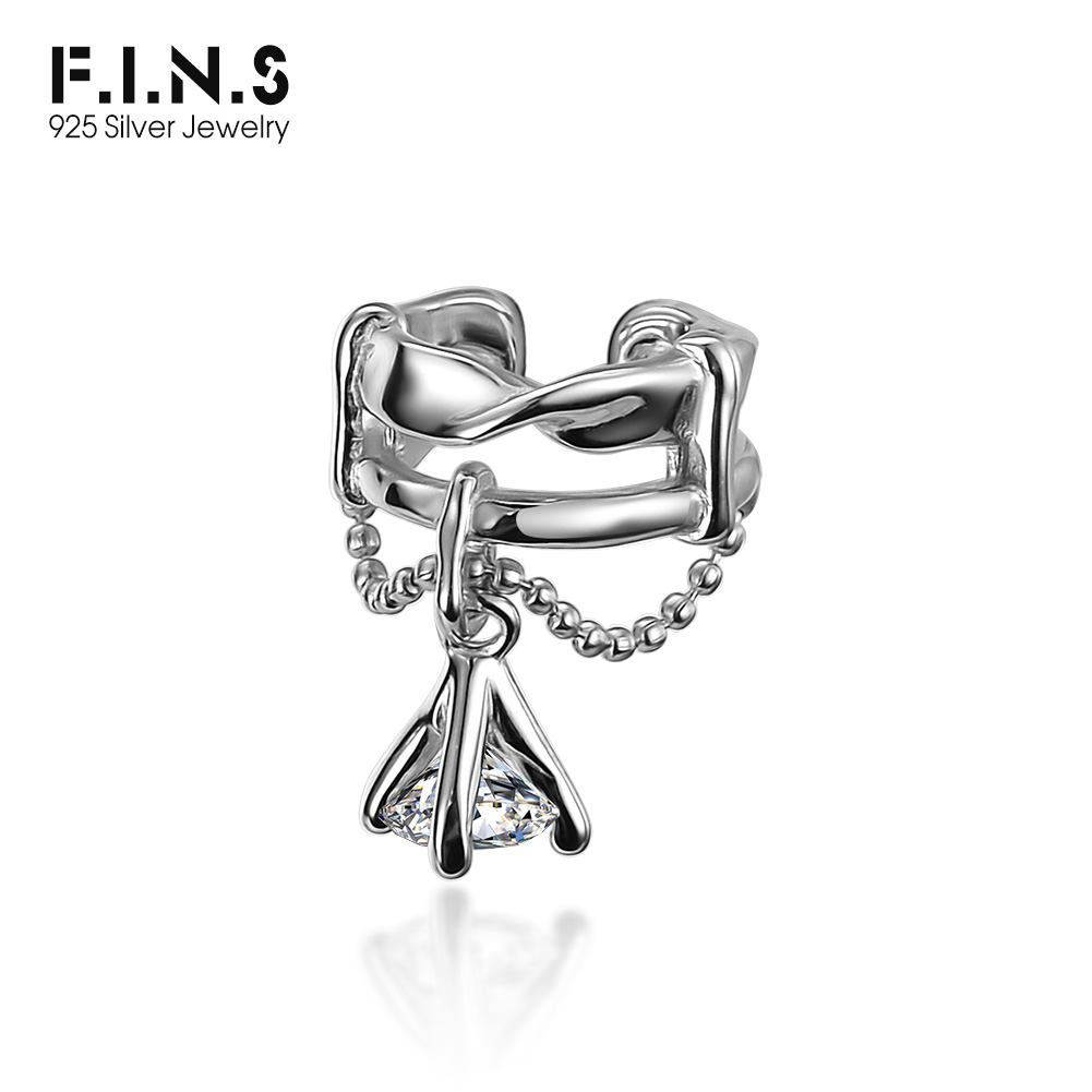 Ear Cuff No Piercing - F.I.N.S 1PC Koreaanse Oorbellen S925 Sterling
