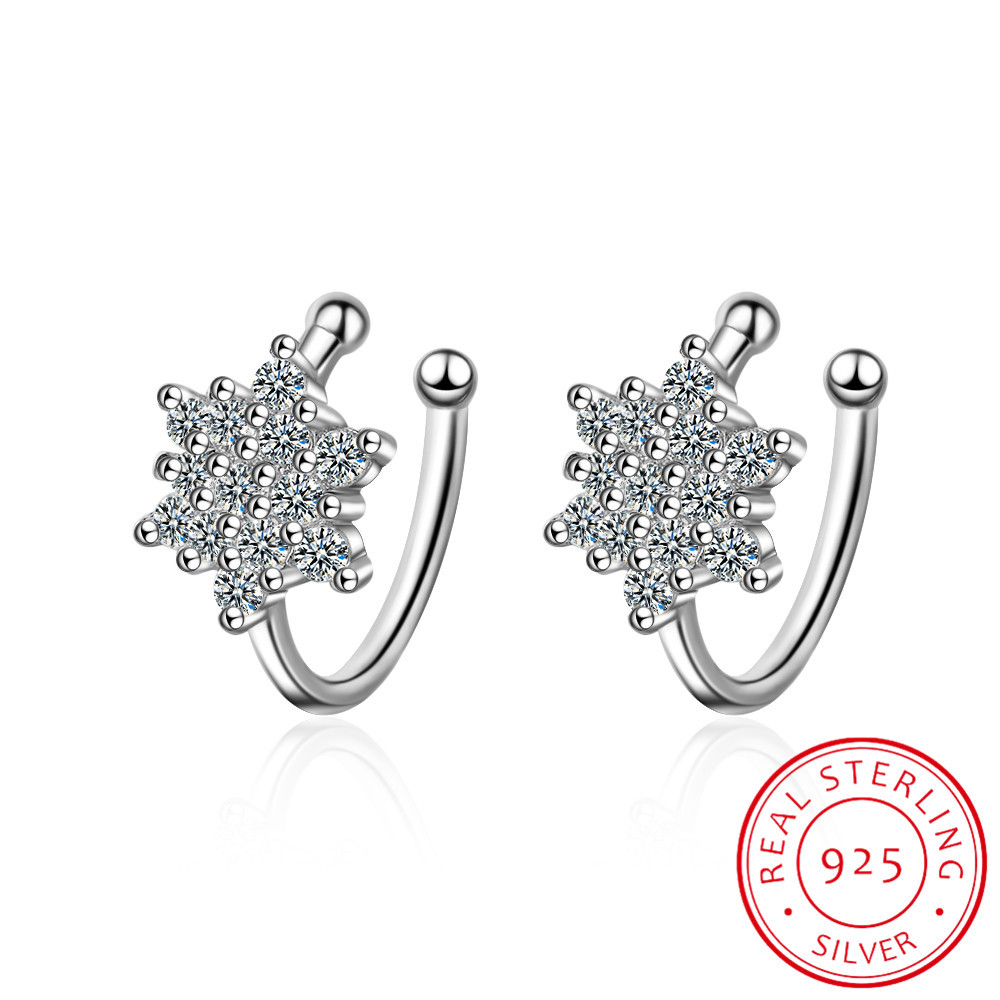 Ear Cuff No Piercing - Echte 925 Zilveren Nieuwe Ontwerp Mooie