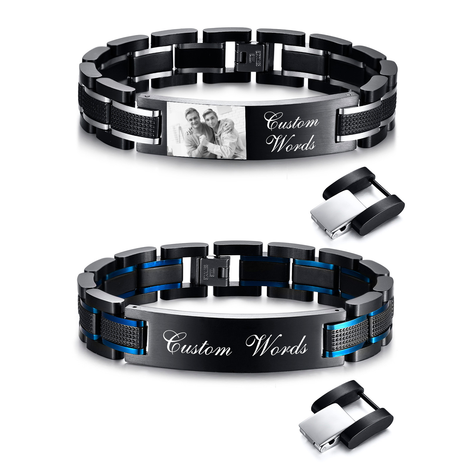 Jewelry Type Watches - Aangepaste horlogeband armband voor mannen, gepersonaliseerde