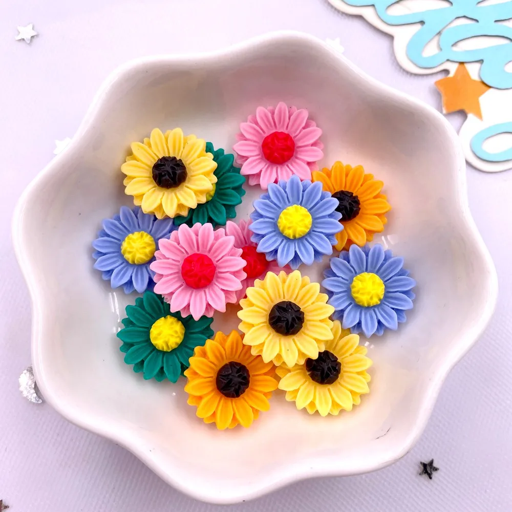 Paradise Jewelry & Watches Llc Miami - 30 Stuks Hars Kleurrijke 15Mm Zonnebloem
