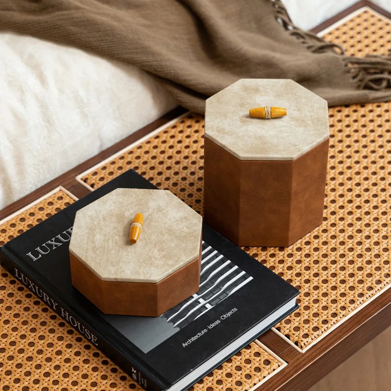 Jewelry And Watches Box - Italiaanse horloge-organizers Gladde, gevlokte lederen luxe