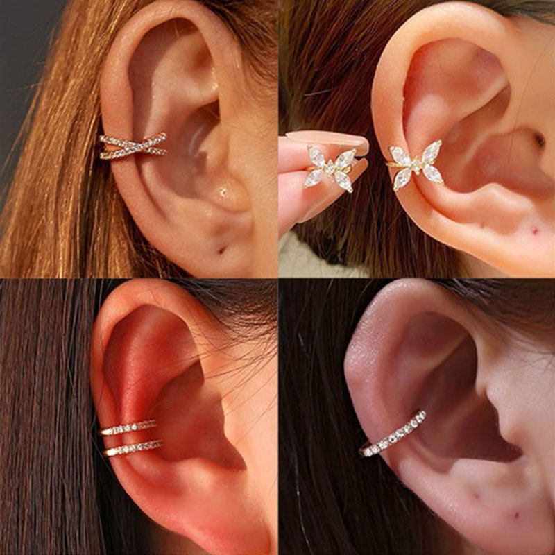 Ear Cuff No Piercing - Koreaanse Kristallen Oor Clip Oorbellen Voor