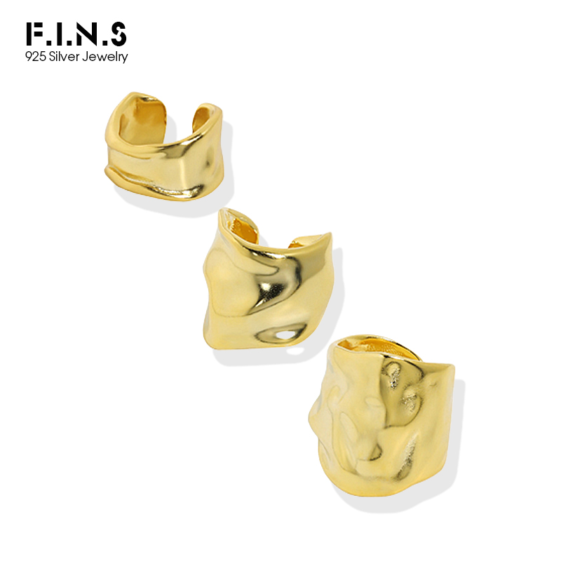 Ear Cuff No Piercing - F.I.N.S 1PC Minimalistische Onregelmatige 100% S925