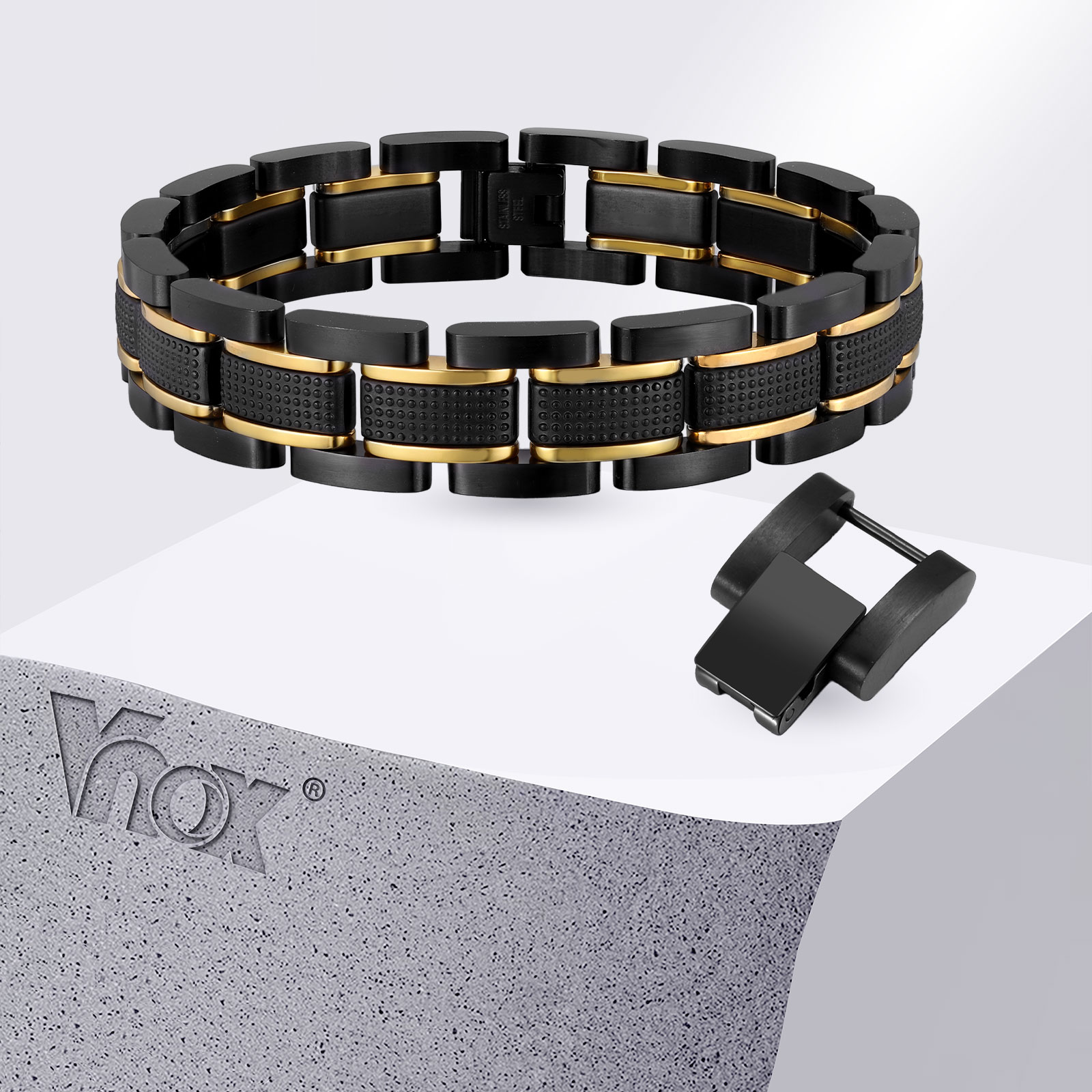 Jewelry Type Watches - Vnox 14,5 mm brede herenarmband van