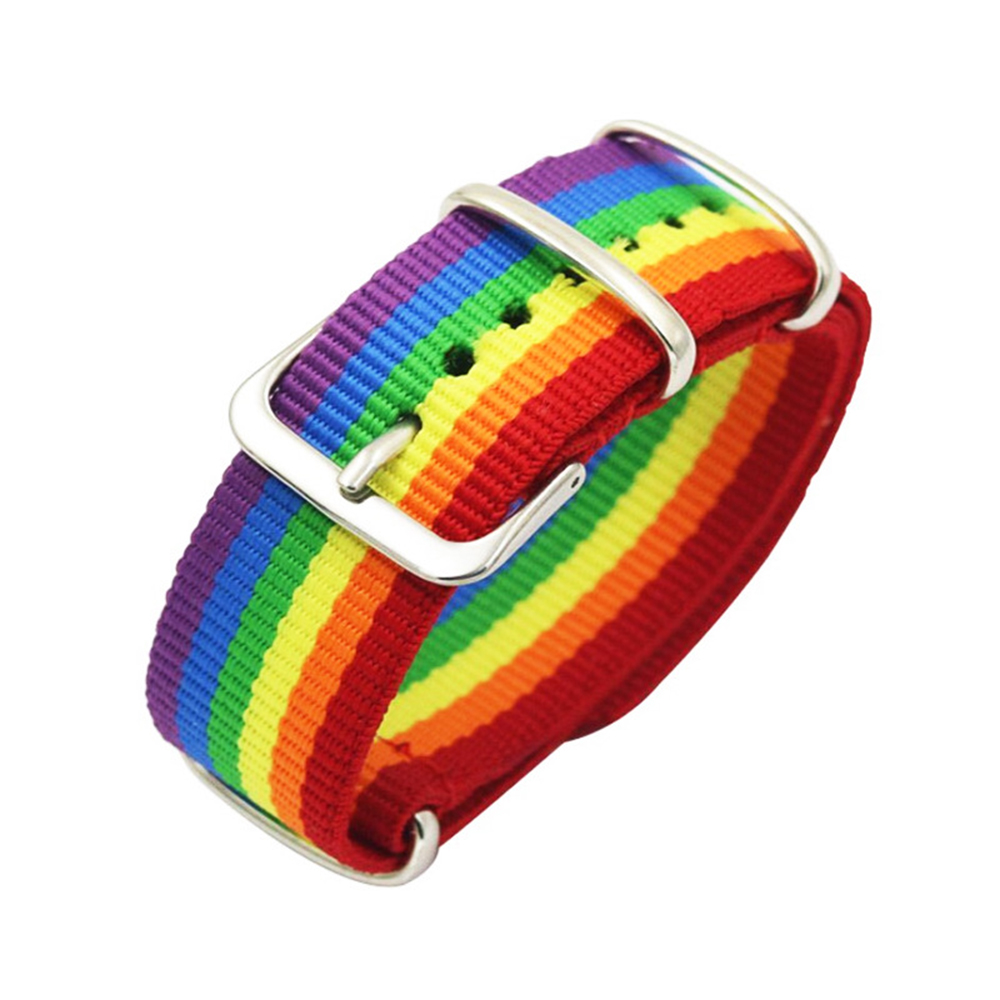 Jewelry Type Watches - Hot Nylon Regenboog Armband Voor Mannen