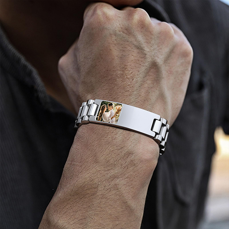 Aangepaste foto tekst armband  - Jewelry Type Watches recensie en prijs