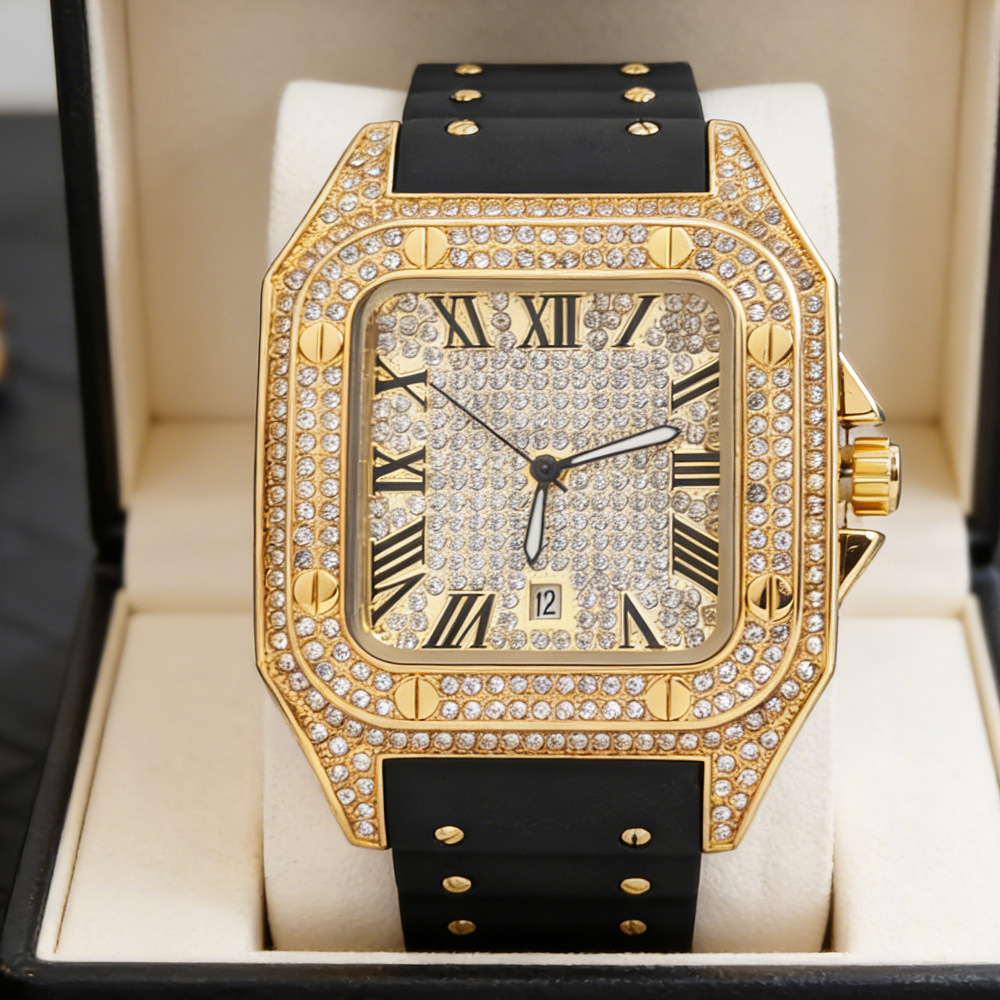 Hip Hop Iced Out Bling Vierkan - Jewelry Watches Luxury recensie en prijs