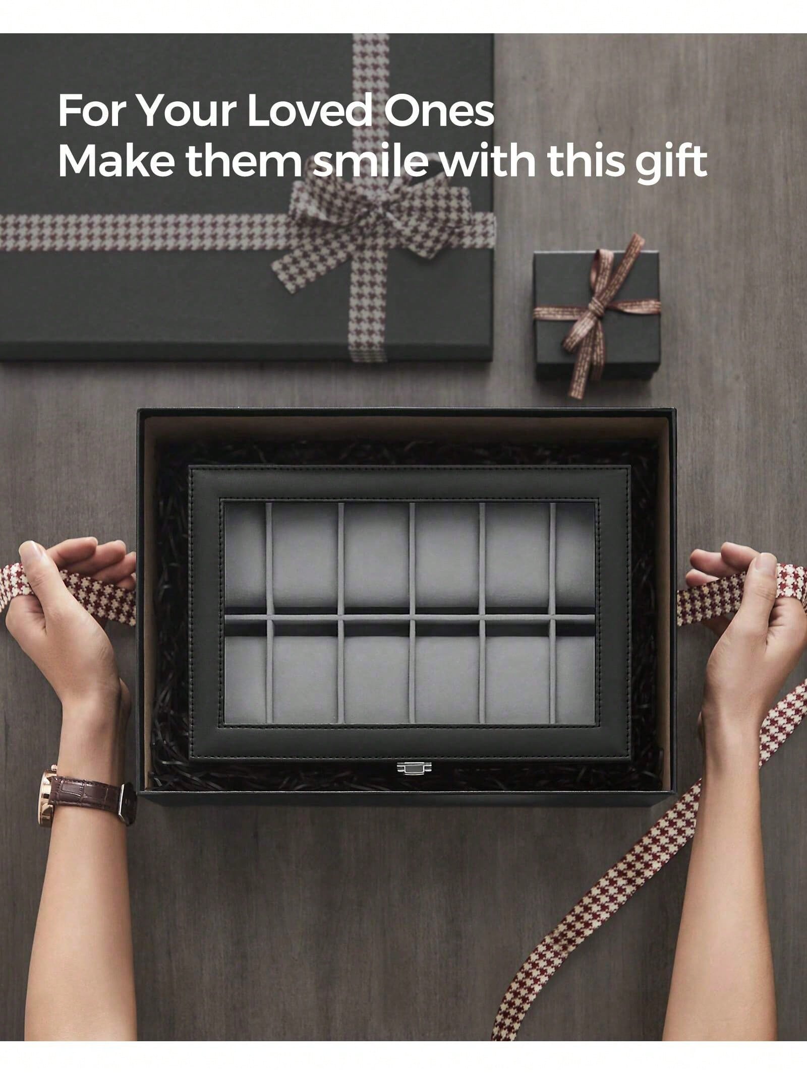 12-vakjes afsluitbare horloged - Jewelry And Watches Box recensie en prijs