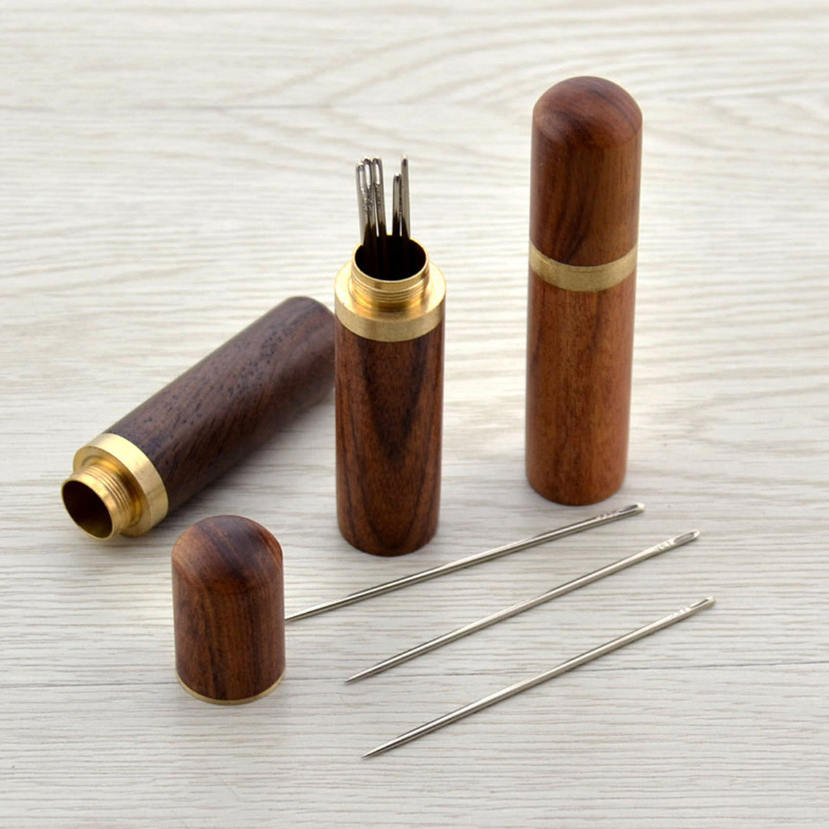 2 stuks houten naaldenopbergdo - Jewelry And Watches Box recensie en prijs