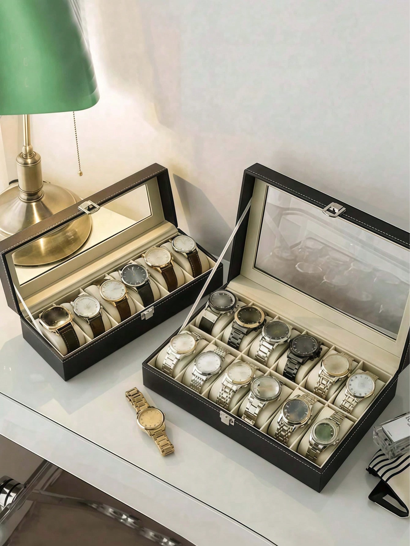 Leren horlogedoos met slot, gr - Jewelry Type Watches recensie en prijs
