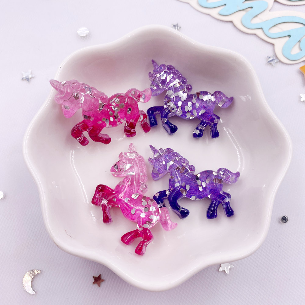 6 STKS Kleurrijke Hars Glitter - Paradise Jewelry & Watches Llc Miami recensie en prijs