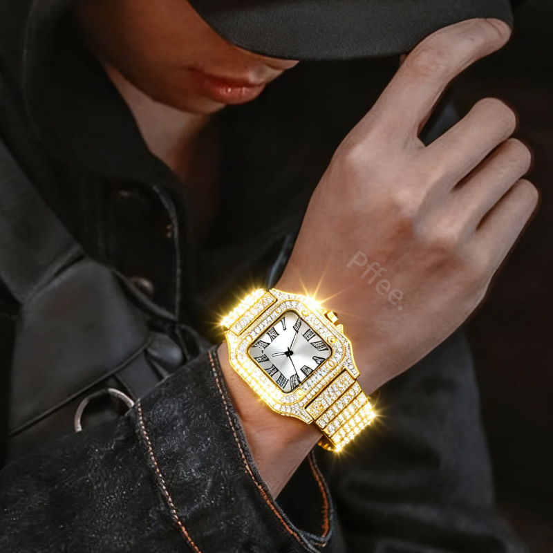 Pffee 18K HipHop Herenhorloges - Jewelry Watches Luxury recensie en prijs